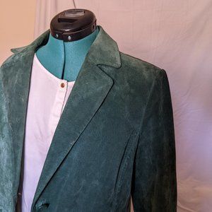 Siena Suede Leather Green Jacket